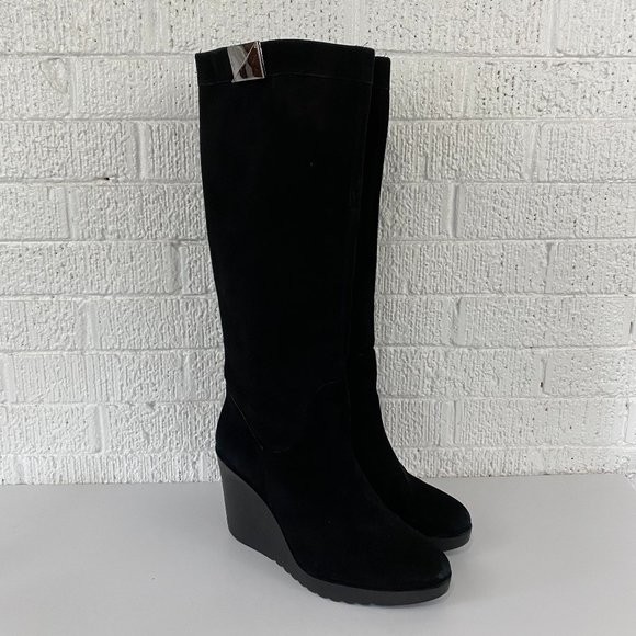 Donald J. Pliner Shoes - Donald J Pliner Iliya suede wedge knee high boots